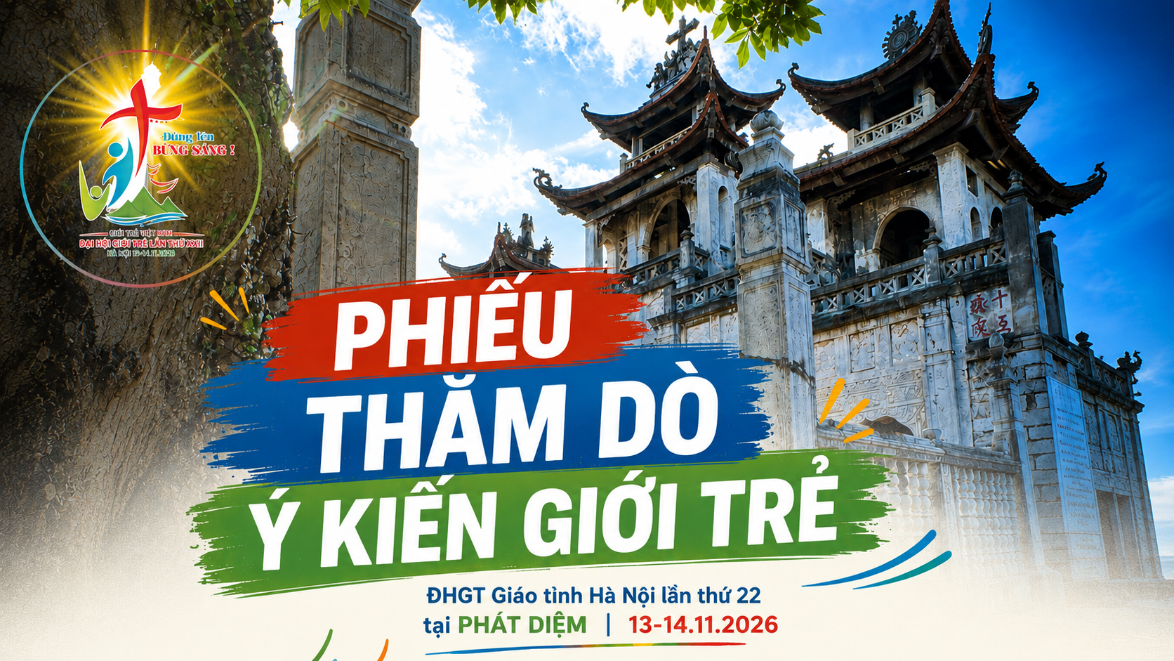 Phiếu thăm dò ý kiến giới trẻ - ĐHGT Giáo tỉnh Hà Nội lần thứ XXII tại Phát Diệm